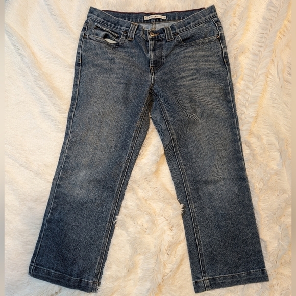 Tommy Hilfiger Cropped Midrise Jeans Misses SZ 8 - Picture 1 of 11